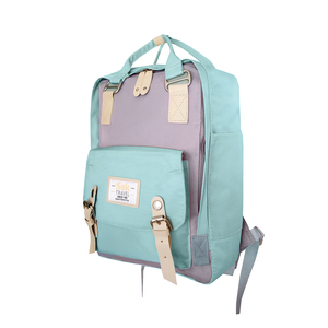 Blue/beige/pink large SSK TRAVEL backpack