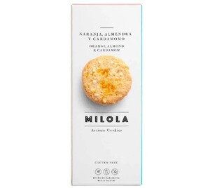 Almond orange and cardamom cookie package
